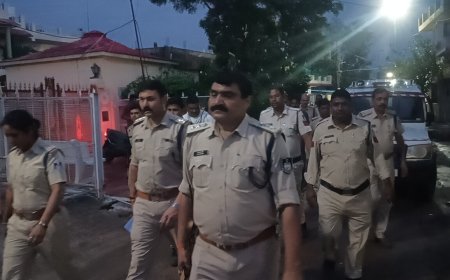 Strict police action in Kasai Mandi area on cow slaughter and criminal activities