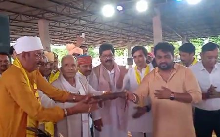 Shri Krishna and Balram Shobha Yatra cultural program and huge rally organized