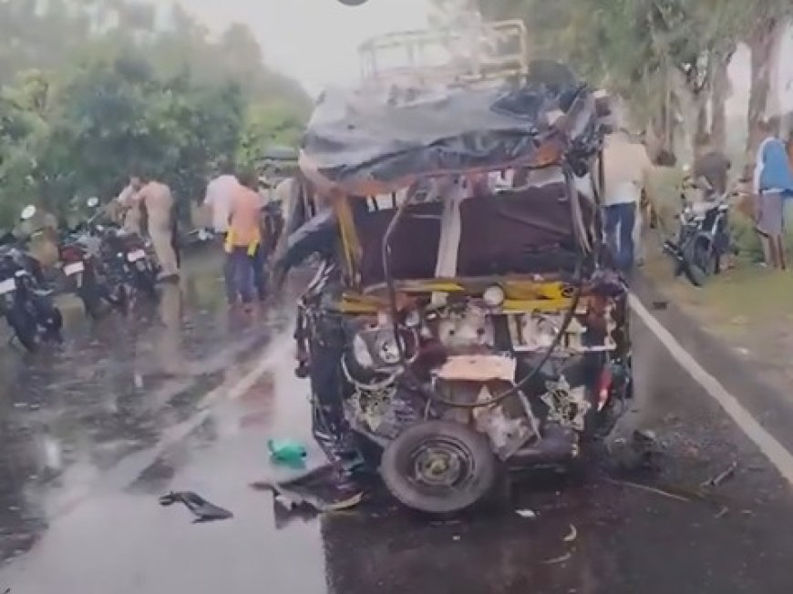 पटना में दर्दनाक हादसा, हाइवा और ऑटो की टक्कर में 8 की मौत; 4 की हालत गंभीर