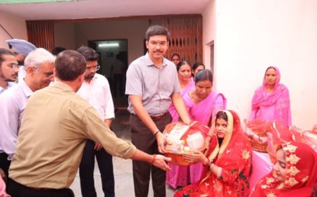 District Magistrate Inaugurates the Eighth National Nutrition Month at Manoharpur Upper Primary School