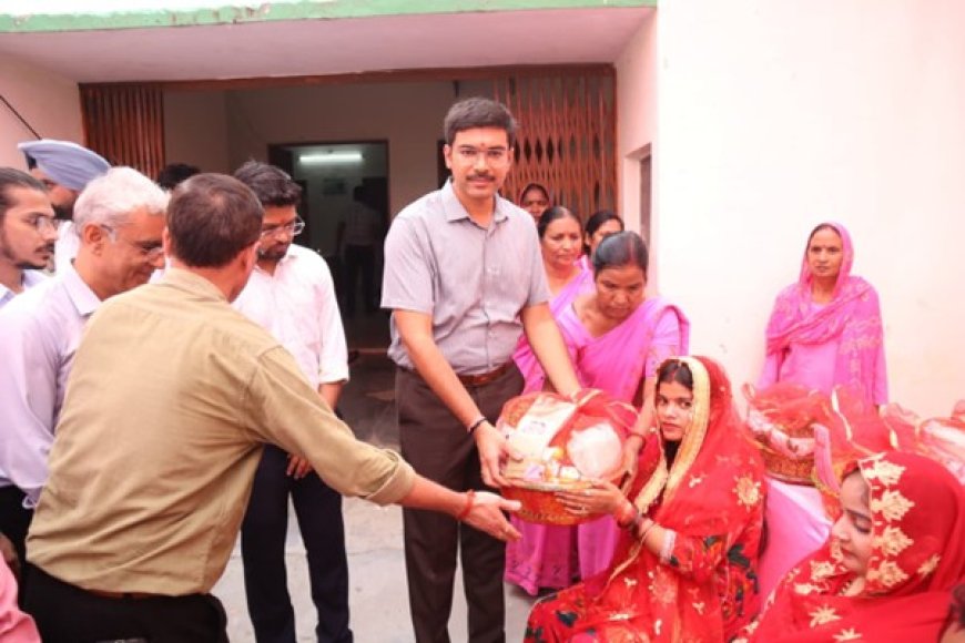 District Magistrate Inaugurates the Eighth National Nutrition Month at Manoharpur Upper Primary School