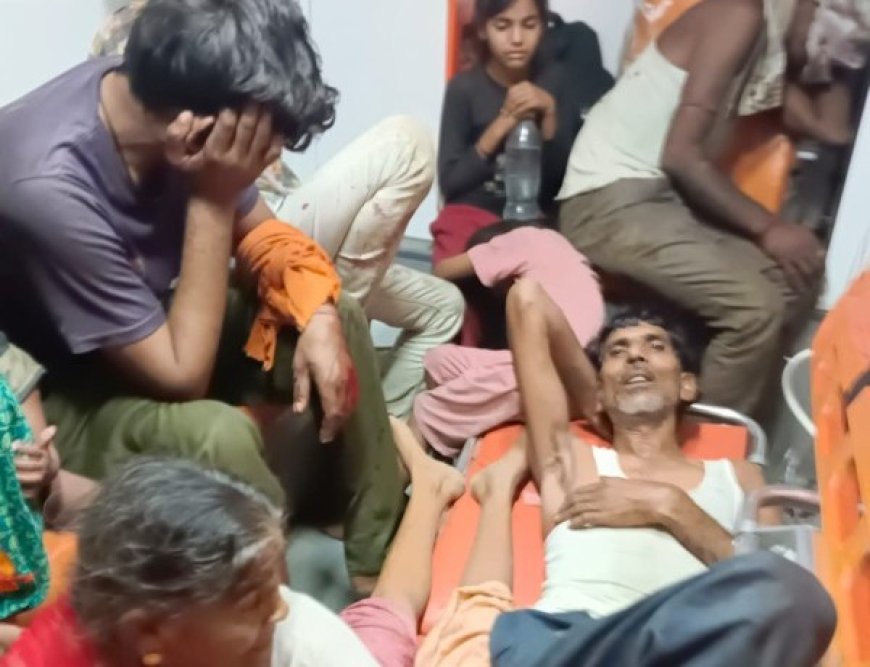 Nearly two dozen passengers injured after bus overturns, 108 ambulance promptly transports injured to hospital
