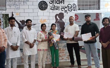 A grand Rangoli competition was held at the Jeevan Yoga Foundation, All students presented beautiful rangoli designs using their creativity and artistic skills