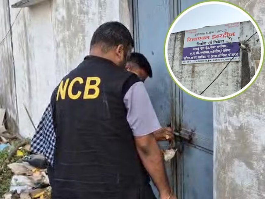 अल्प्राज़ोलम बनाने वाली फैक्ट्री पर नारकोटिक्स की दबिश, 3.44 करोड़ का माल जब्त, दो गिरफ्तार