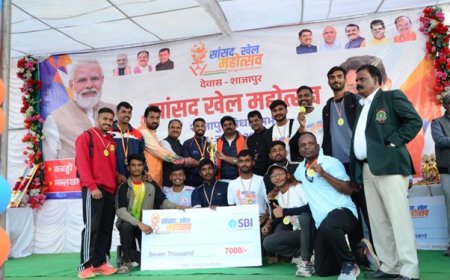 Grand Celebration of Sansad Khel Mahotsav in Shajapur Assembly Constituency, Enthusiasm and Confidence Visible Among the Players