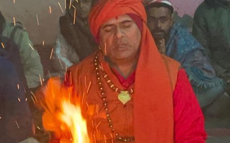 Special Spiritual Message from Mahant Shri Rajendra Puri, The welfare of the nation is possible only through spiritual practice, service, and strength.