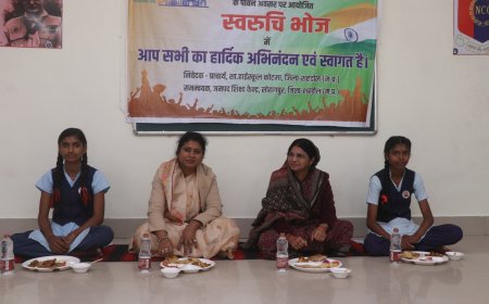 Community Feast Organized at PM Shri High School Kotma on Republic Day